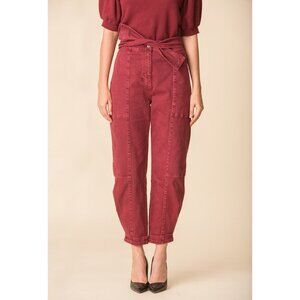 ULLA JOHNSON Women's Storm Jean Size 6 In Syrah